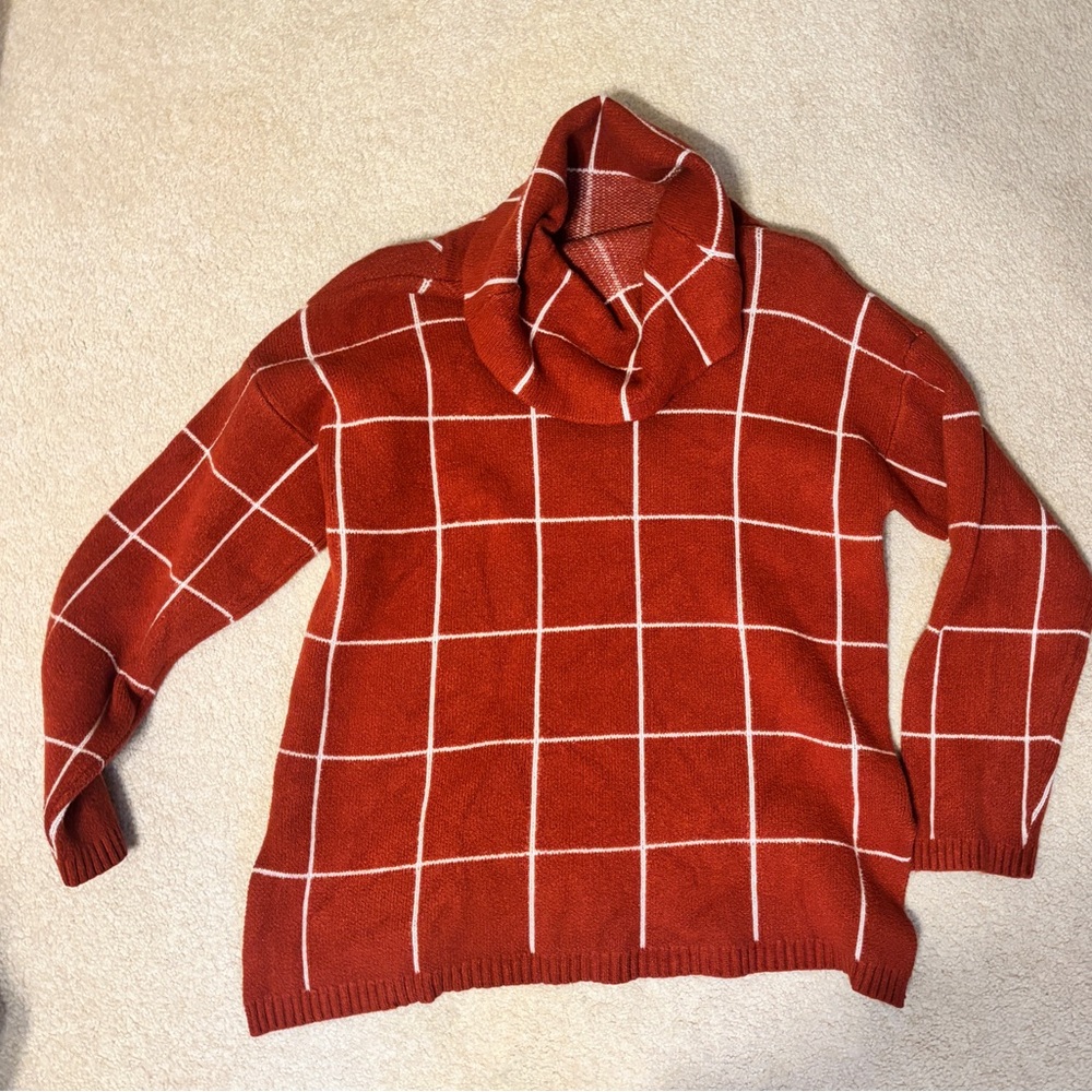 Liz Claiborne Sweater - orange - size L
